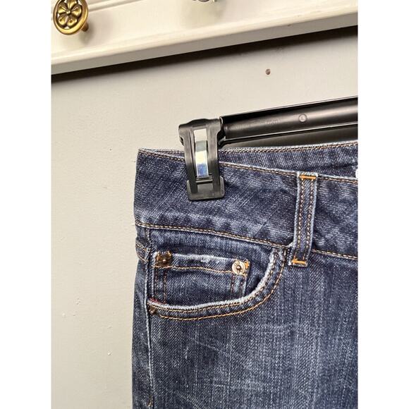 Red Engine Vintage Jeans Women's size 27 Cropped Dark Wash Denim Stretch Blue - Picture 6 of 11